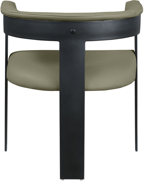 Romeo - Faux Leather Dining Chair With Black Base (Set of 2)