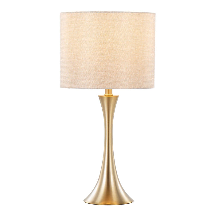 Lenuxe - 24" Metal Table Lamp (Set of 2) - Gold Base