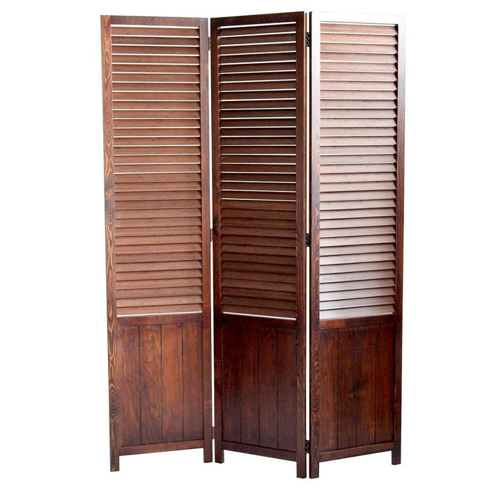 47" x 67" Wood Screen - Brown