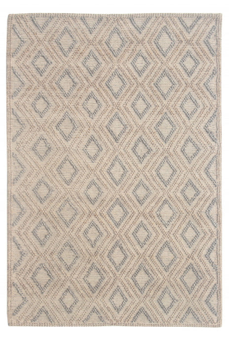 6' x 9' Geometric Handmade Area Rug - Natural