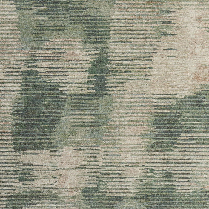 10' X 13' Abstract Distressed Area Rug - Green
