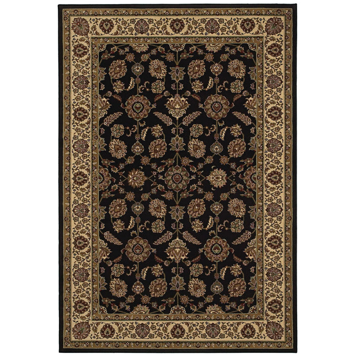 8' X 11' Oriental Area Rug (574373) - Brown / Ivory