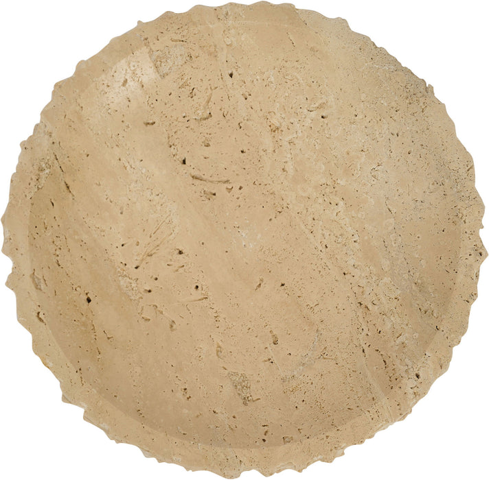Marble bowl from Meridian Furniture's Caesar collection, showcasing a smooth, genuine marble surface perfect for serving or decor.