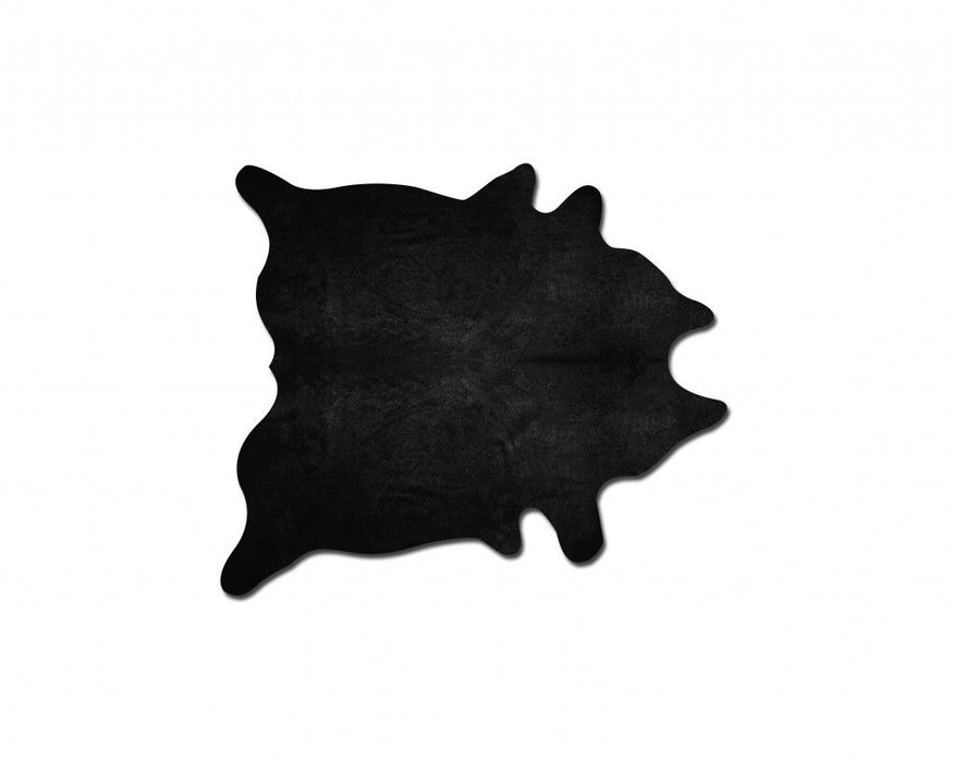 60" x 84" Cowhide - Area Rug - Black