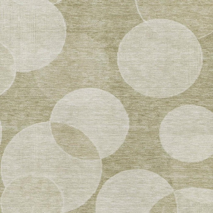10' X 14' Geometric Washable Area Rug With UV Protection (700175) - Tan / Beige