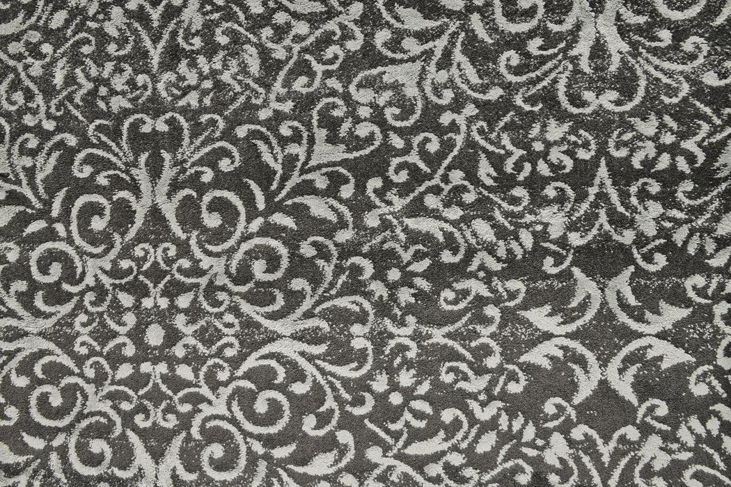 10' X 13' Geometric Area Rug (744429) - Gray / Ivory
