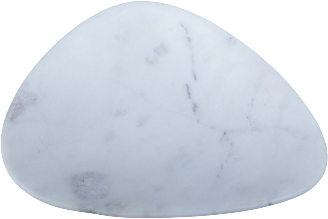 Marble bowl from Meridian Furniture's Whelan collection, showcasing a smooth, polished genuine marble surface and elegant design.