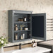 Giga wall mounted bathroom medicine cabinet with mirror and adjustable shelf, ideal for bathroom storage and organization.