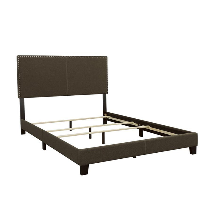 Boyd - Upholstered California King Panel Bed - Charcoal