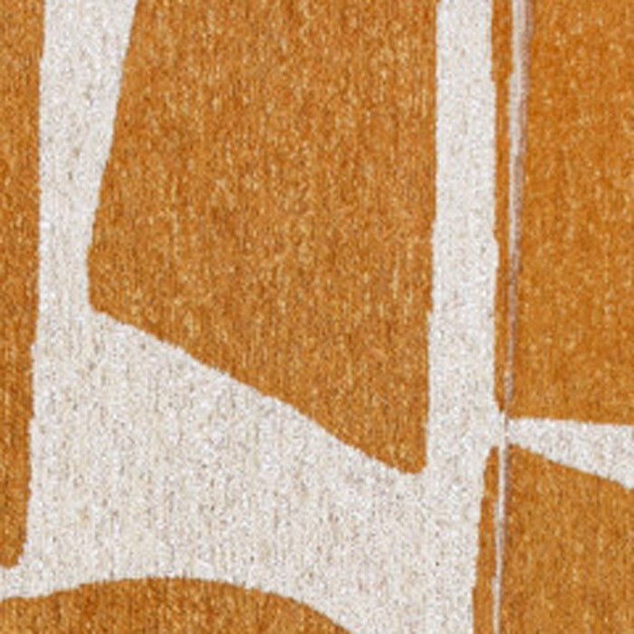8' X 11' Geometric Washable Area Rug (551995) - Yellow / White