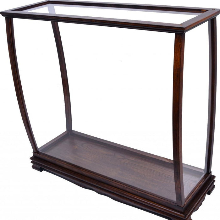 14" Glass Standard Display Stand - White