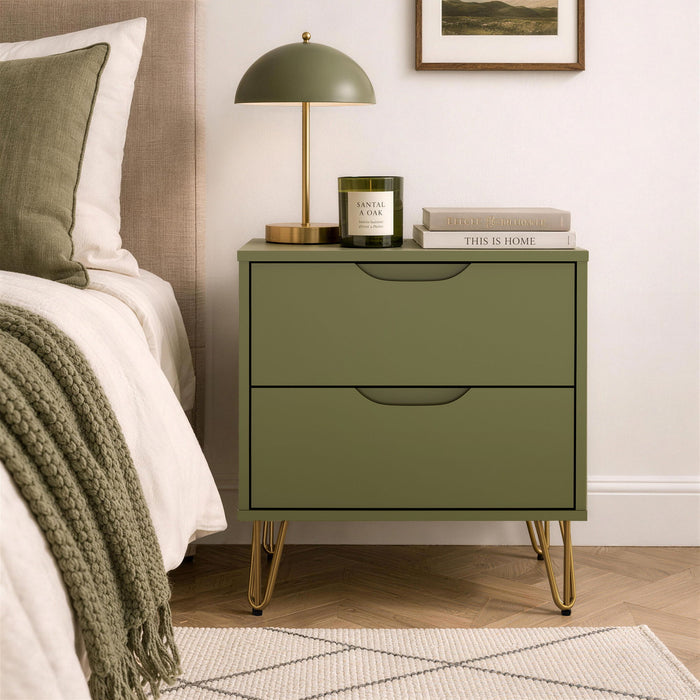 Manhattan Rockefeller - 2-Drawer Nightstand