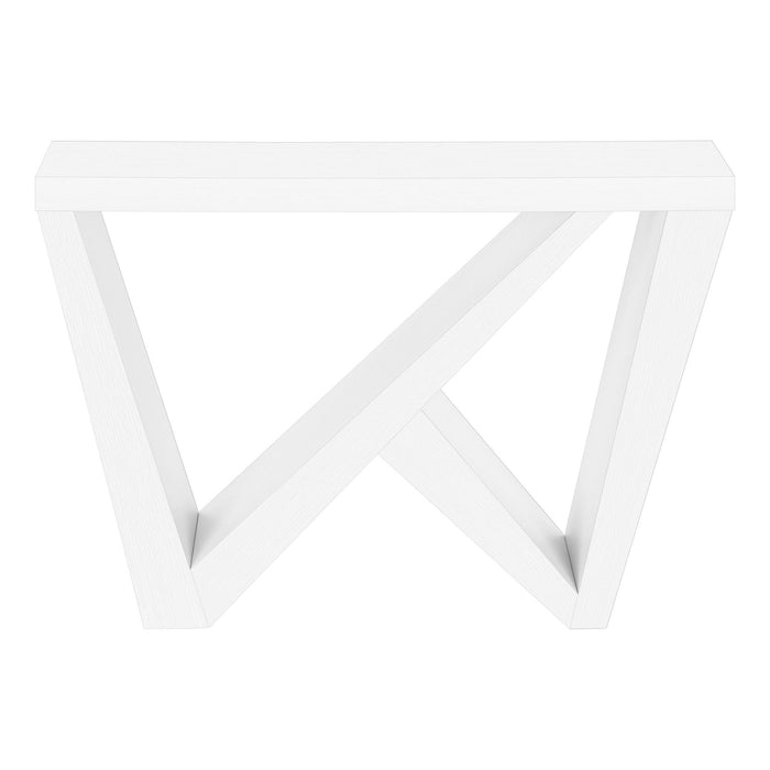 32" Wood Abstract End Table - White