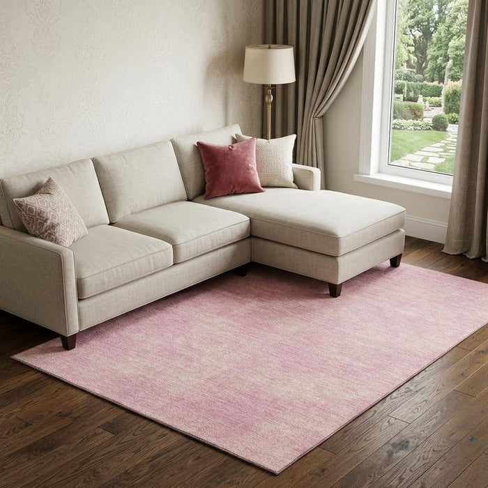 10' X 14' Abstract Washable Area Rug With UV Protection (679965) - Pink / Blush
