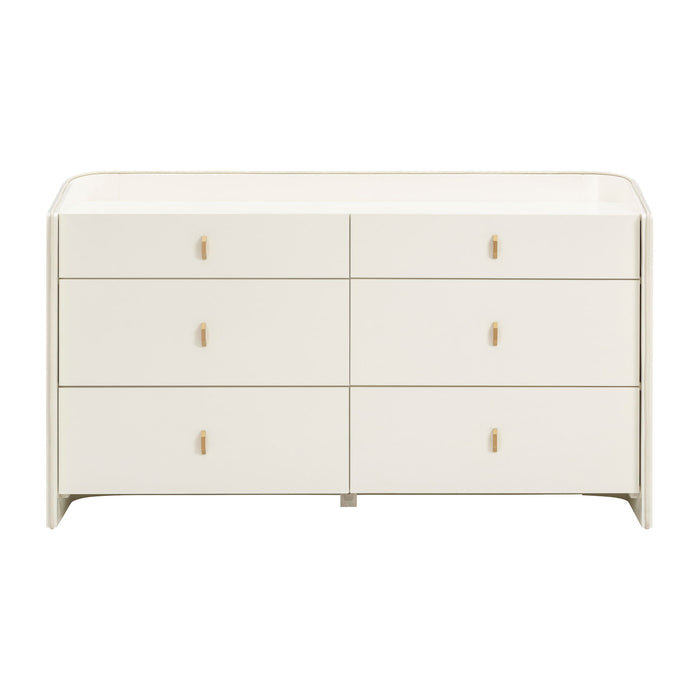 Collins - 6-Drawer Dresser - Cream