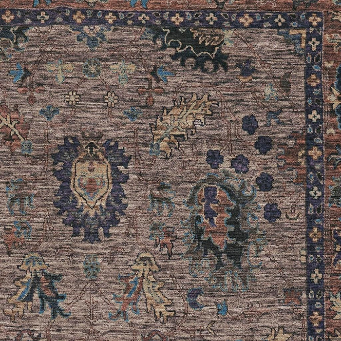 10' X 14' Oriental Washable Area Rug With UV Protection (717977) - Coffee / Copper