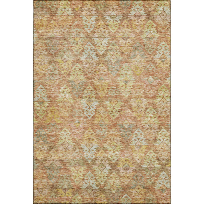 10' X 14' Washable Area Rug With UV Protection (695612) - Copper / Gold / Beige