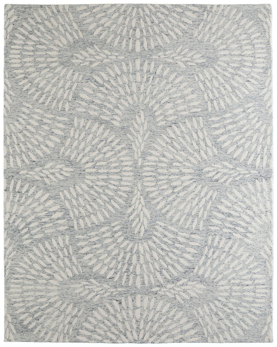 12' X 15' Wool Floral Hand Tufted Area Rug (722346) - Blue / Ivory
