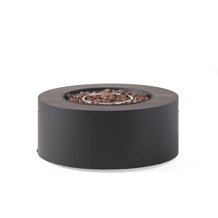 Round Iron Fire Pit With 40, 000 Btu