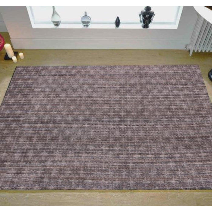 8' x 10' Ombre Hand Loomed Area Rug - Rust And Tan