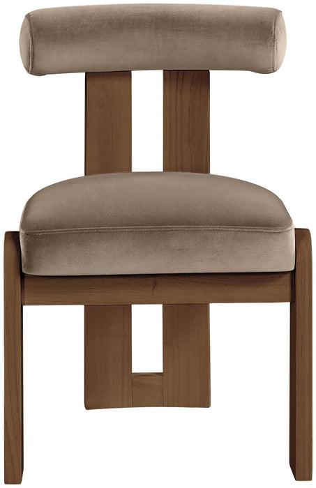 Arienzo - Performance Fabric Upholstered Dining Chair (Set of 2) - Walnut Base