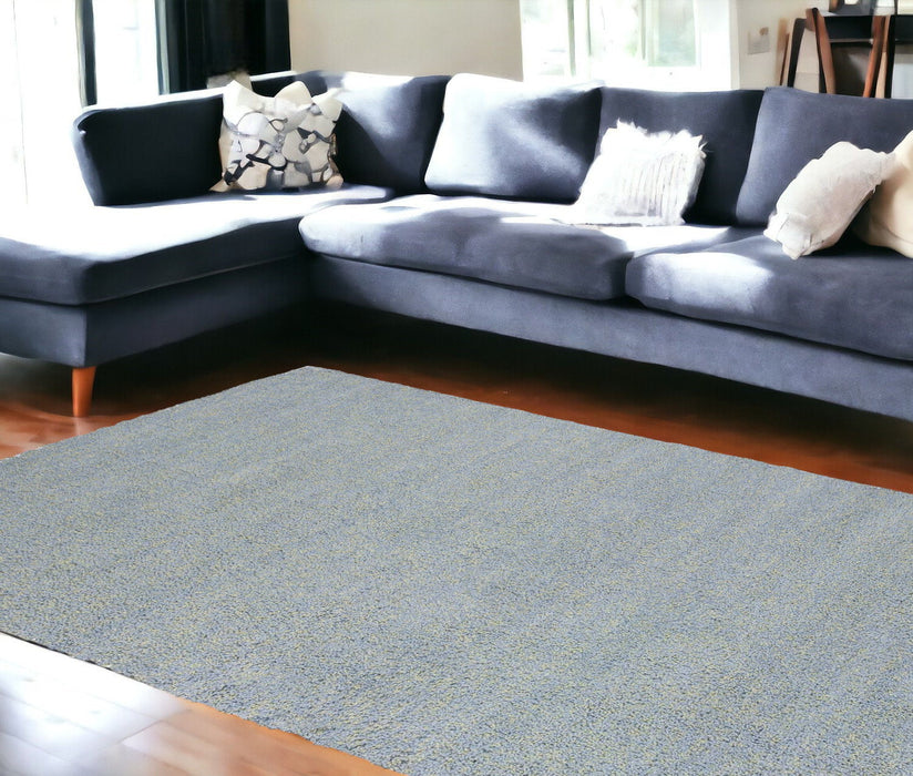 8' x 10' Heather Indoor Shag Rug - Blue