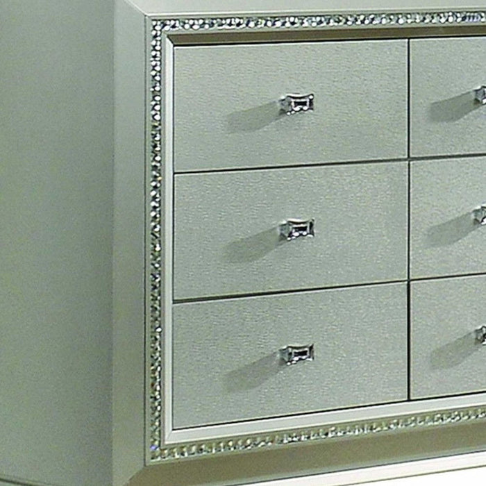 Solid Wood Double Dresser - Champagne