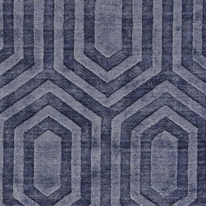8' X 10' Geometric Hand Woven Area Rug (565660) - Blue