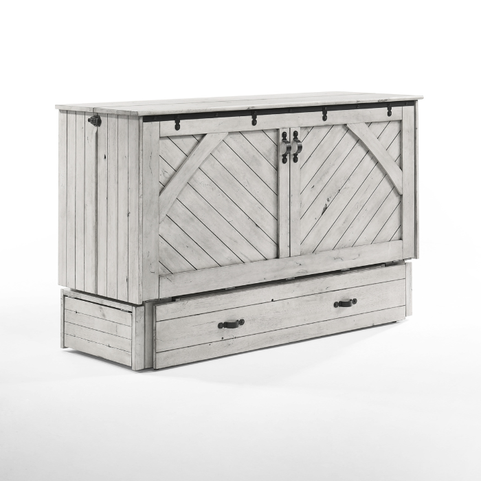 Night & Day Furniture Ranchero Murphy Cabinet Bed - Wildwood Vintage White