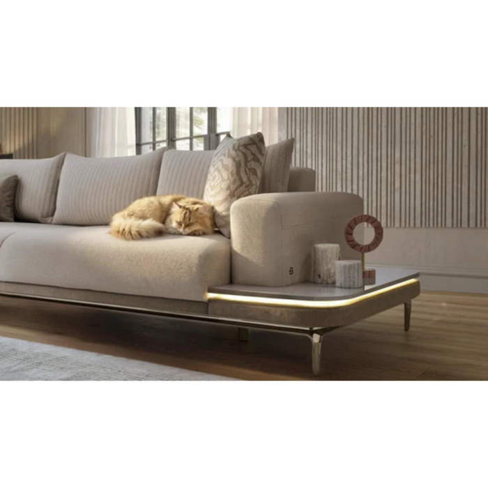 Bellona Estella Right Facing Sofa - Mondero Cream