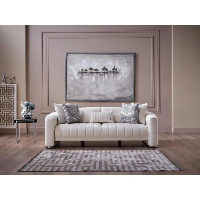 Bellona Venice Living Room Set - MERIT CREAM PLAIN