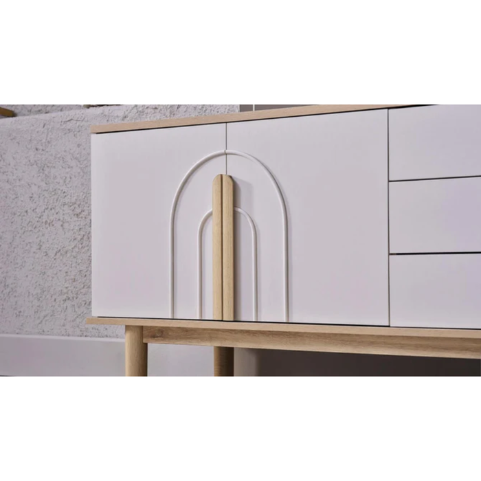 Bellona Boheems Console With Mirror - Palermo White