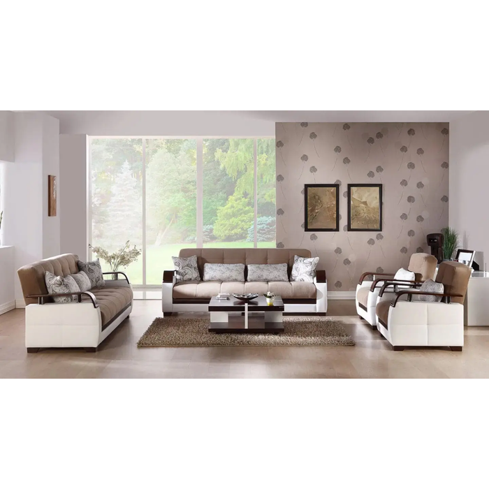 Bellona Natural Living Room Set