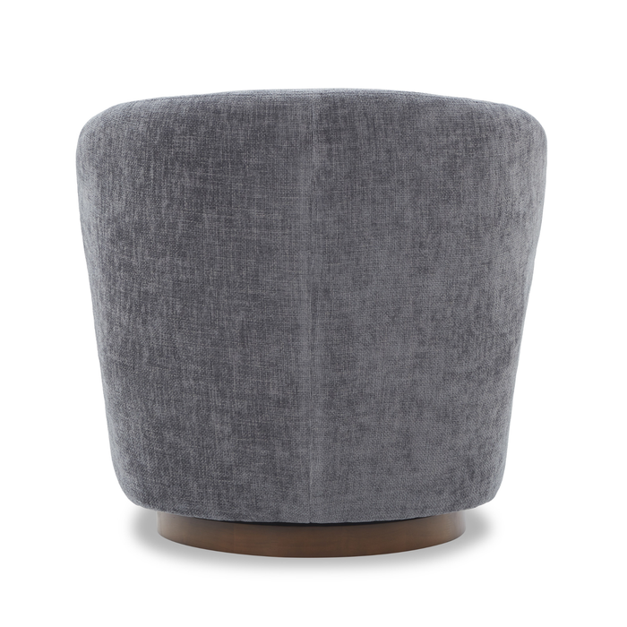 J & M Furniture Zola Swivel Chair in Charcoal