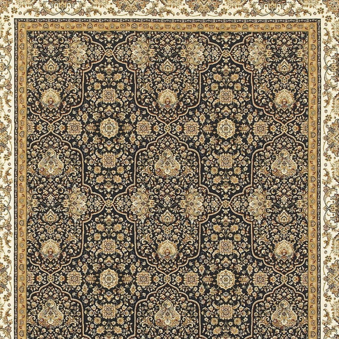 5' X 8' Oriental Area Rug With Fringe - Ivory
