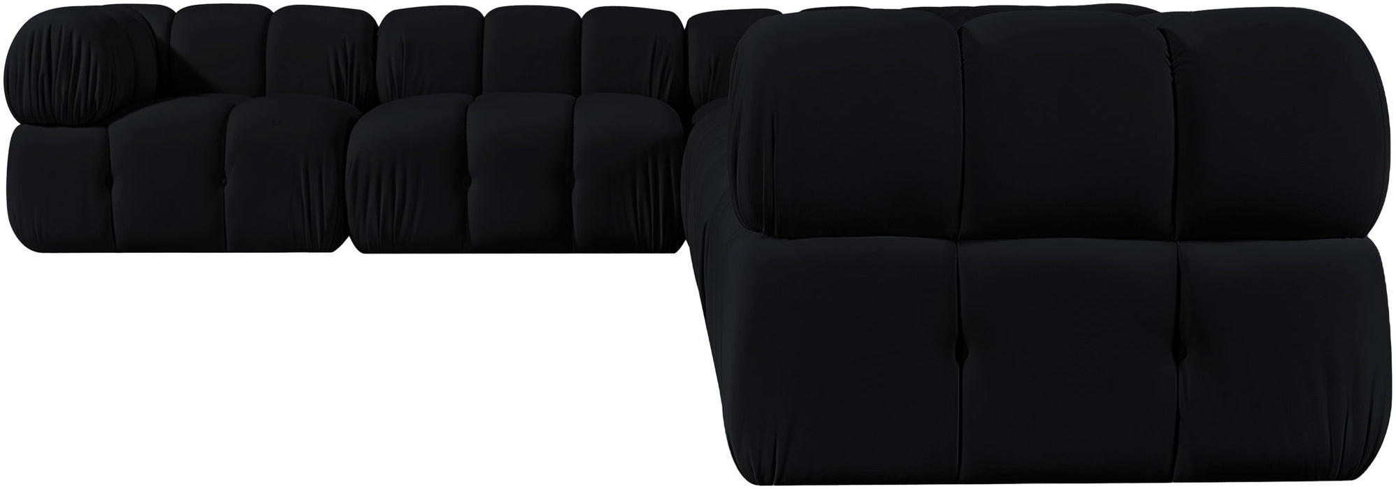 Orin - L-Shaped Velvet 6 Piece Modular Sectional