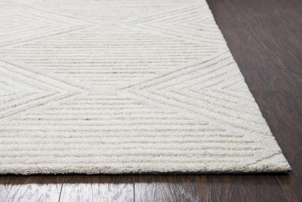 10' X 13' Wool Diamond Hand Tufted Area Rug (748161) - Ivory / Natural