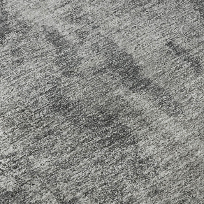 5' X 8' Abstract Washable Area Rug With UV Protection (649830) - Gray / Ivory