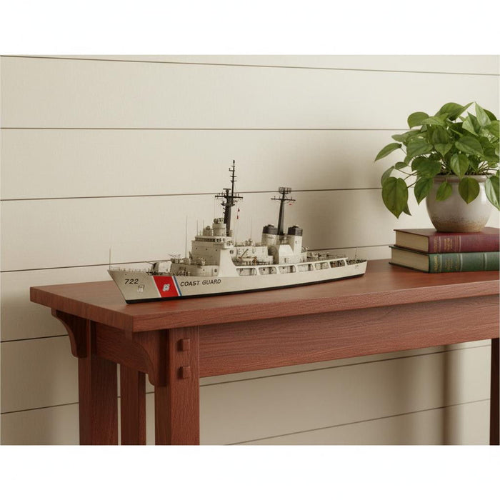Hand Painted Model Boat (624499) - White