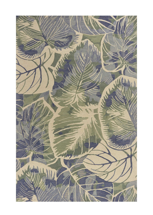 7' x 9' Wool Area Rug - Blue Or Green