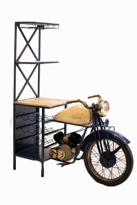 20.5" X 58" X 71" Half - Bike Bar - Blue