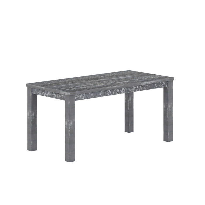 35" Solid Wood Dining Table - Gray