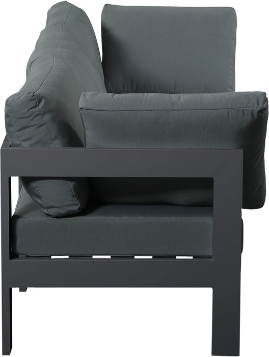 Nizuc - Outdoor Patio Modular Sofa 3 Seats - Grey