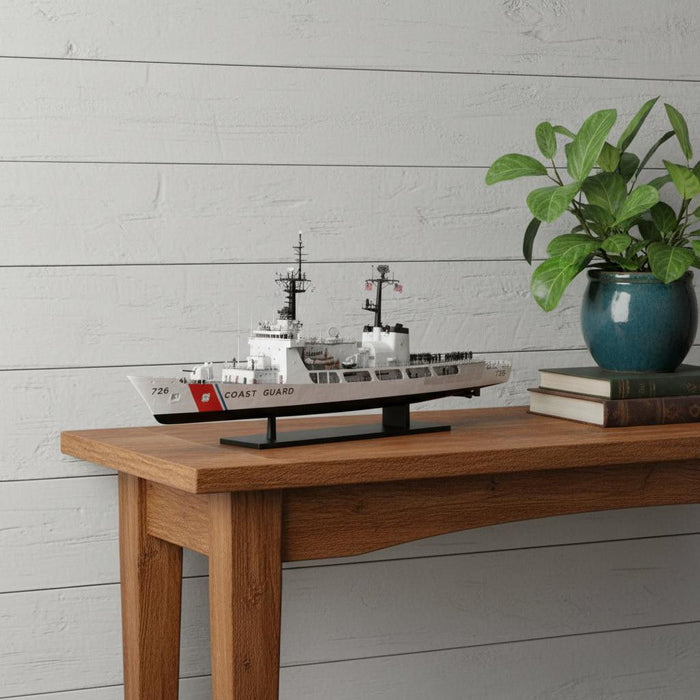 Hand Painted Model Boat (624503) - White