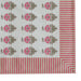 Set of four TOV Furniture Crissy cotton canvas napkins with pink vintage floral print, perfect for elegant table settings.