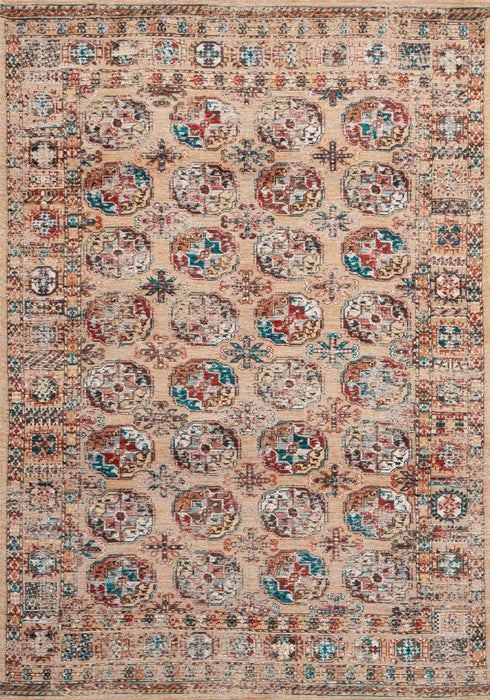9' X 13' Tribal Washable Area Rug With UV Protection (609963) - Orange / Red
