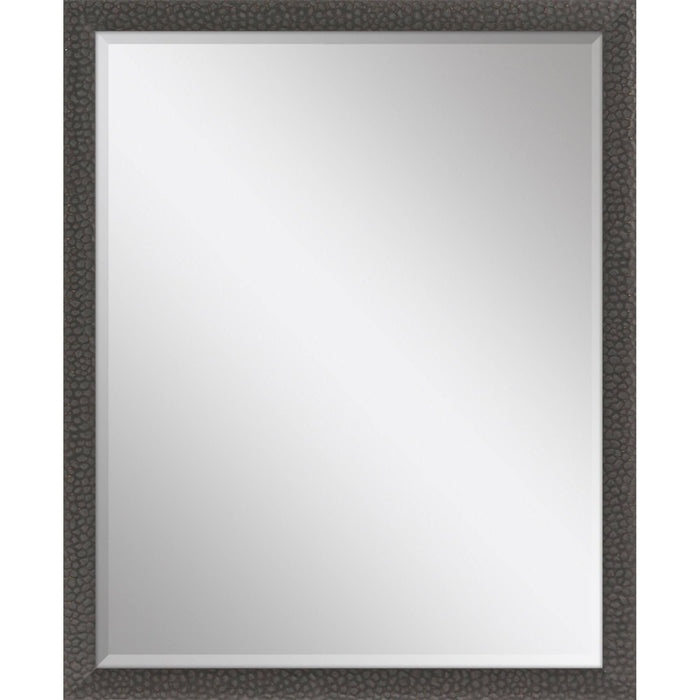 43" Solid Wood Framed Accent Mirror - Dark Brown