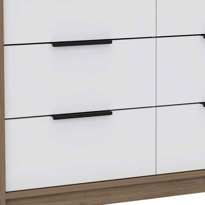 Modern Rustic Dresser - White / Natural