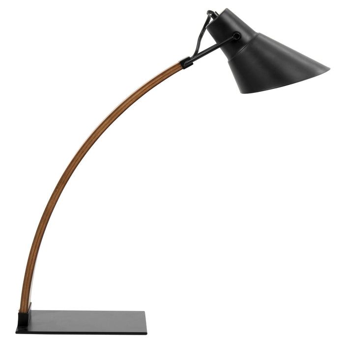 Noah - Table Lamp - Walnut And Black - 22.25"