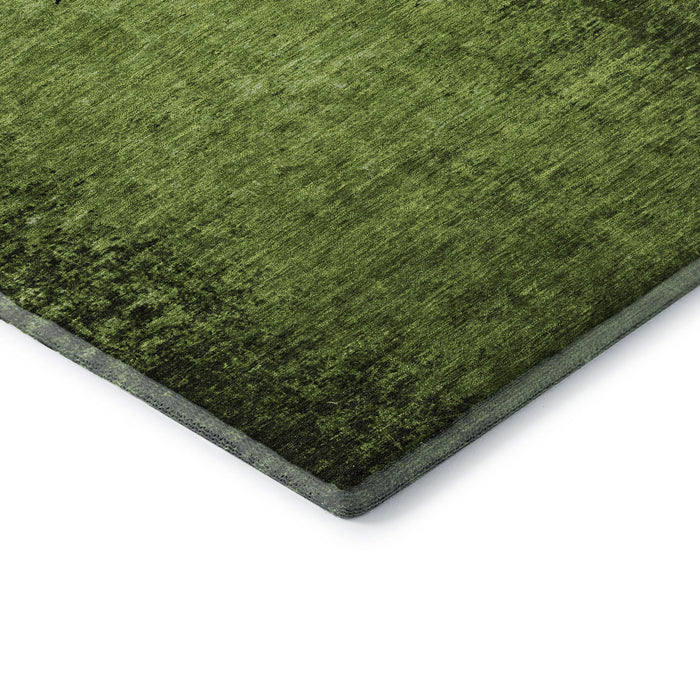 8' X 10' Abstract Washable Area Rug With UV Protection (648812) - Green / Gray